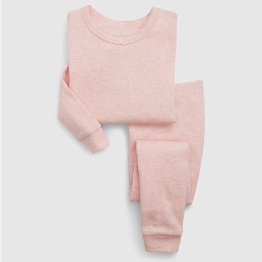 NWT Baby Gap Organic Cotton Pink Toddler Pajamas Size 3T